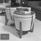 Puff Multiuso Apolo Amarelo E Imbuia