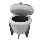 Puff Multiuso Apolo Vermelho E Imbuia