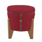 Puff Multiuso Apolo Vermelho E Imbuia