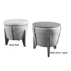 Puff Multiuso Apolo Vermelho E Imbuia