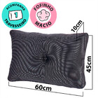 Puff Multiuso Com Lençol E Travesseiro Solteiro Chumbo 3 Em 1