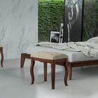 Puff Multiuso Retangular Madeira Capitone Closet E Quarto - I