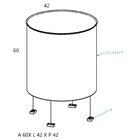 Puff Mumbai  Pérola/caramelo