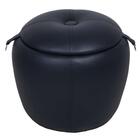 Puff Netuno Rivatti 43 Cm (altura) Estofado Em Poliuretano Az