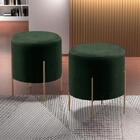 Puff Odim Luxo Metálica Bronze