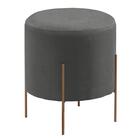 Puff Odim Luxo Metálica Bronze