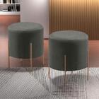 Puff Odim Luxo Metálica Bronze