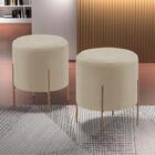 Puff Odim Luxo Metálica Bronze