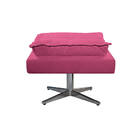 Puff Opala Base Giratória De Metal Corano  - Amarena Móveis -