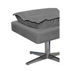 Puff Opala Base Giratória De Metal Corano  - Amarena Móveis -