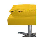 Puff Opala Base Giratória De Metal Corano  - Amarena Móveis -