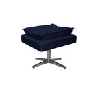 Puff Opala Base Giratória De Metal Corano  - Amarena Móveis -