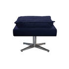 Puff Opala Base Giratória De Metal Corano  - Amarena Móveis -