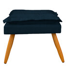 Puff Opala Para Sala E Quarto Pés Palito Suede - Wed Decor -