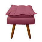 Puff Opala Retangular Para Sala E Quarto Suede - Jylcrom - Ro