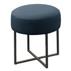 Puff Otávio Base Metálica Preta