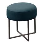 Puff Otávio Base Metálica Preta