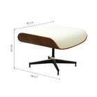 Puff Ottoman Charles Eames Branco