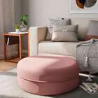 Puff Oxford Rosê 82 Cm