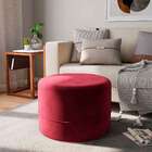 Puff Oxford Vermelho 62 Cm