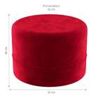 Puff Oxford Vermelho 62 Cm