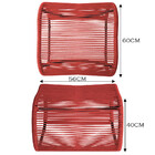 Puff Para Área Externa Portugal  Em Alumínio E Cordão De Fibr
