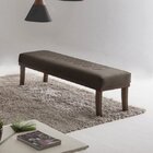 Puff Para Quarto 100cm Veludo Imbuia Theo  Marrom