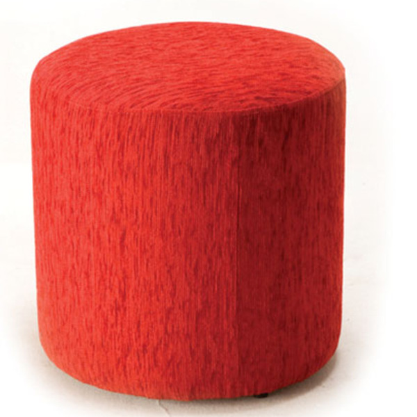 Puff Para Recepção De Escritório Linha Recepção Puff Cor Verm