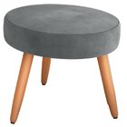 Puff Para Sala De Estar 43cmx40cm Dallas Cinza