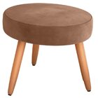 Puff Para Sala De Estar 43cmx40cm Dallas Ferrugem