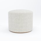 Puff Para Sala De Estar 47 Cm Radiato Bege 137a