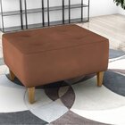 Puff Para Sala De Estar 62cm X 37cm Piva Ferrugem