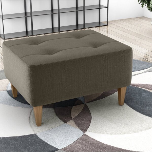 Puff Para Sala De Estar 62cm X 37cm Piva Light Capuccino