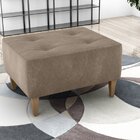 Puff Para Sala De Estar 62cm X 37cm Piva Maserati Capuccino