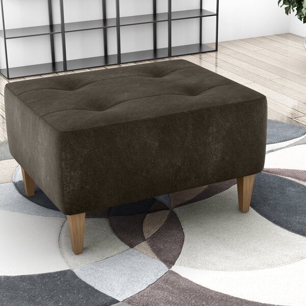 Puff Para Sala De Estar 62cm X 37cm Piva Maserati Marrom