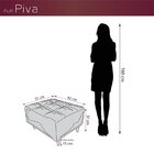 Puff Para Sala De Estar 62cm X 37cm Piva Vinho