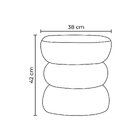 Puff Para Sala De Estar Bouclê Alma Verde Stone