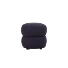 Puff Para Sala De Estar Bouclê Respiro Azul Noite