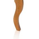 Puff Para Sala De Estar Em Madeira Maciça Anna Nude