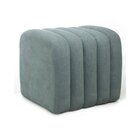 Puff Para Sala De Estar Tube Boucle Azul