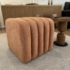 Puff Para Sala De Estar Tube Boucle Terra