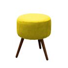 Puff Para Sala Nina Platinum Decor Amarelo