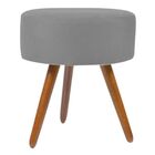 Puff Para Sala Nina Platinum Decor Cinza