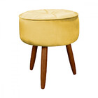 Puff Para Sala Pé Palito Ariel Veludo Speciale Home