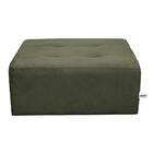 Puff Para Sala Quadrado Decorativo Com Pés Com Alumínio Nero