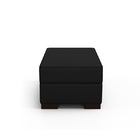 Puff Paris Em Couro Sintético Preto