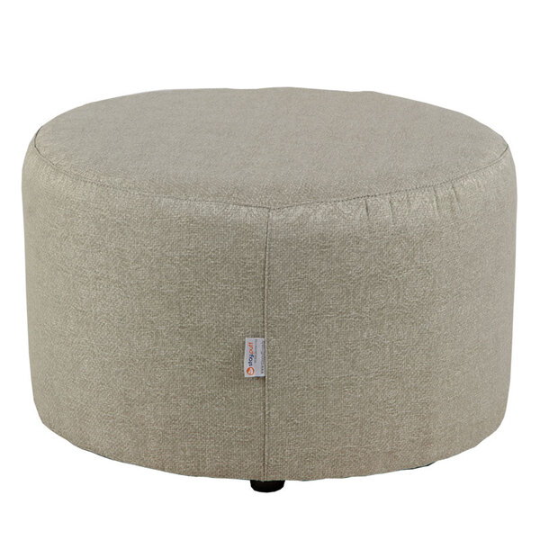 Puff Pastilha Tecido Jacquard Assis -stay Puff - Cinza