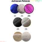 Puff Pé Palito Redondo Não É Segredo Astracan Pelúcia Roxo 40