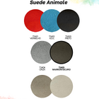 Puff Pé Palito Redondo Não É Segredo Suede Animale Marrom Esc