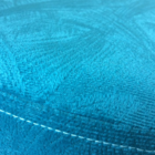 Puff Pé Palito Redondo Não É Segredo Suede Animale Turquesa 4